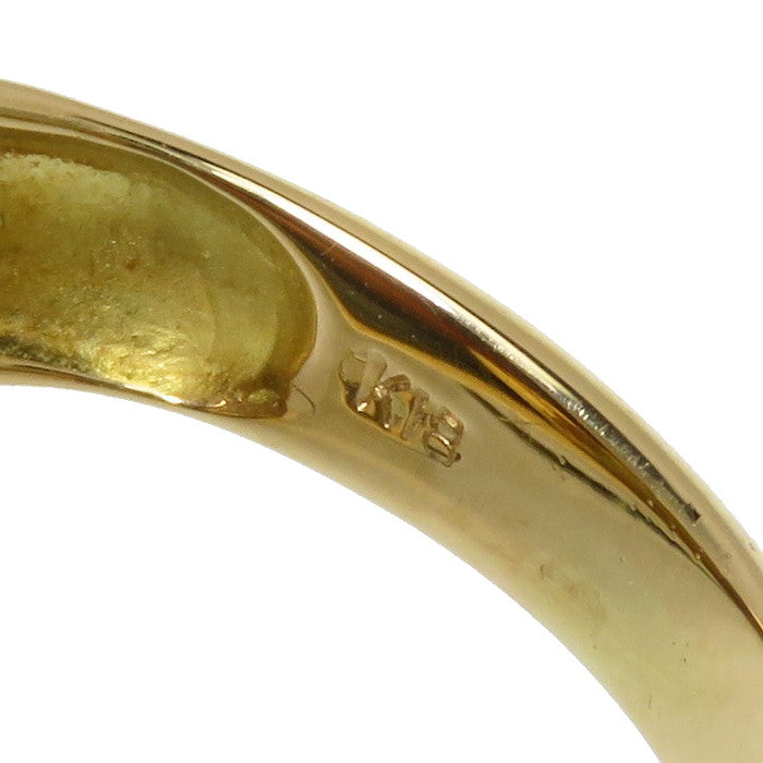 10号 建物モチーフ メノウ リング・指輪 K18ゴールド 18金 9.0g