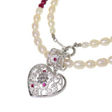 【DESIGNER JEWELRY/作家ジュエリー】 水野薫子 ハート 社外製ネックレス ルビー 計0.08ct 淡水真珠 4ｍｍ ガーネット ネックレス K18WGホワイトゴールド 18金/シルバー 21.2g 42cm レディース
【中古】【真子質店】【NN】




【MoMox】