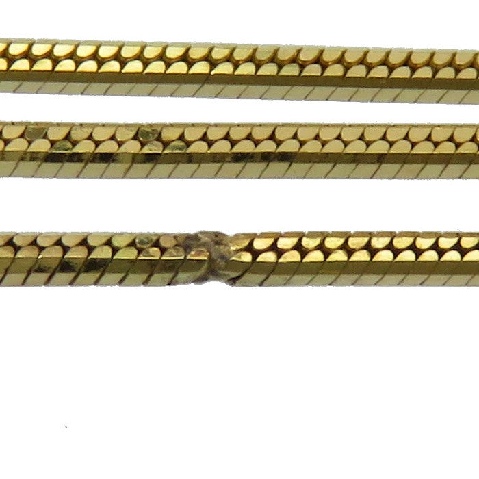 3連チェーン ダイヤモンド 計1.00ct ネックレス K18ゴールド 18金 9.3g 