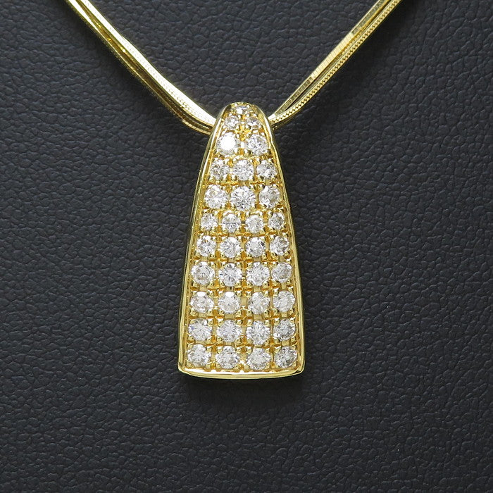 K18 イエローゴールド ペタルチェーン 三連風 ネックレス K18ゴールド 3連チェーンネックレス K18 イエローゴールド ペタル