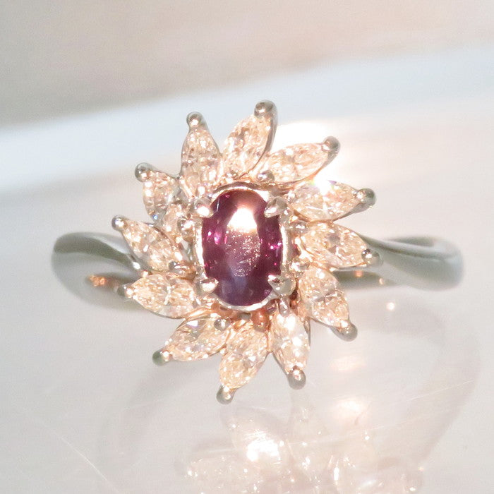13.5号 アレキサンドライト 0.45ct ダイヤモンド 計0.60ct 13.5号 アレキサンドライト 0.45ct ダイヤモンド 計0.60ct