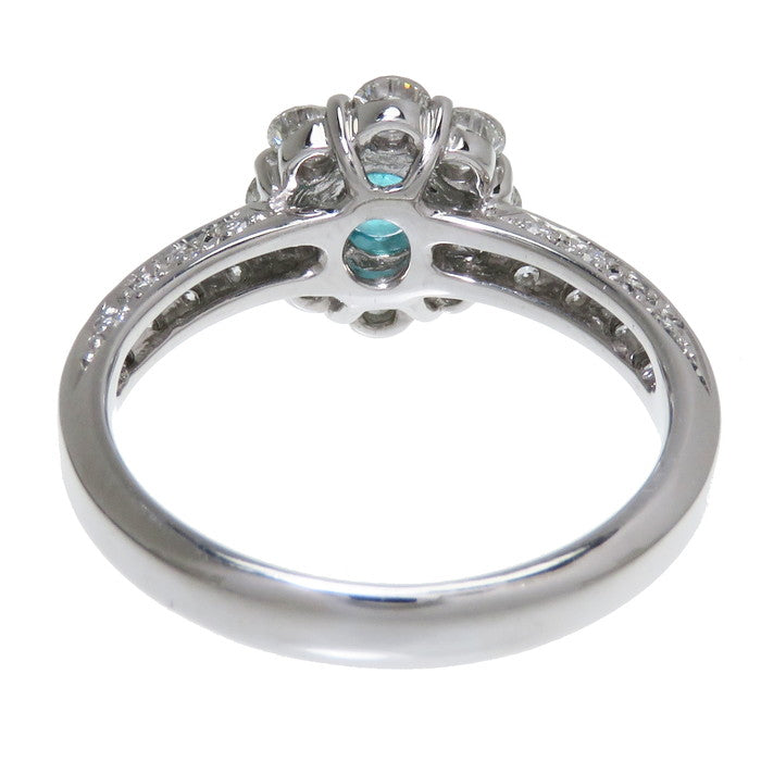 12号 ブラジル産 ブラジル産 パライバトルマリン 0.18ct ダイヤモンド 