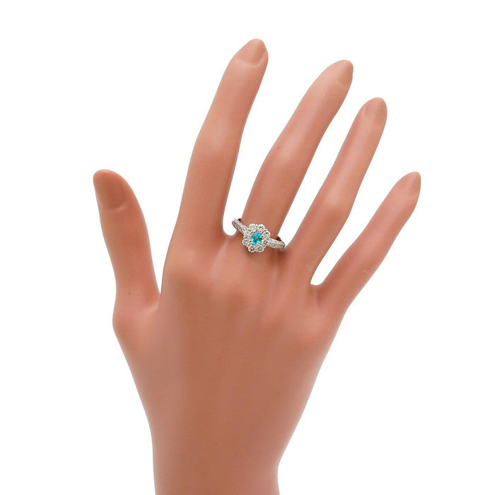 12号 ブラジル産 ブラジル産 パライバトルマリン 0.18ct ダイヤモンド 