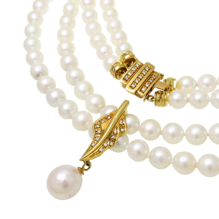 2連 ロング アコヤ真珠 6.0~6.5mm/9.3mm ダイヤモンド 計0.11/計0.07ct ネックレス K18ゴールド 18金 78.2g 最短63cm レディース
【中古】【真子質店】【NN】




【SMoK】