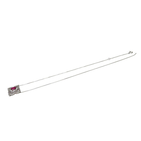 ルビー 1.005ct ダイヤモンド 計0.51ct ネックレス K18WGホワイトゴールド 18金 6.3g 40cm レディース
【中古】【真子質店】【NN】




【KMiI】