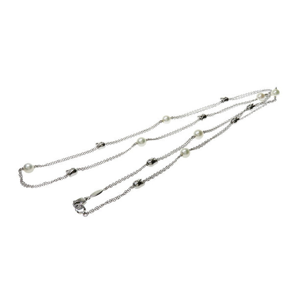 MIKAWA ステーション ロング ダブルチェーン アコヤ真珠 7ｍｍ ダイヤモンド ネックレス K18WGホワイトゴールド 18金 23.7g 85cm レディース
【中古】【真子質店】【NN】




【IMoxK】