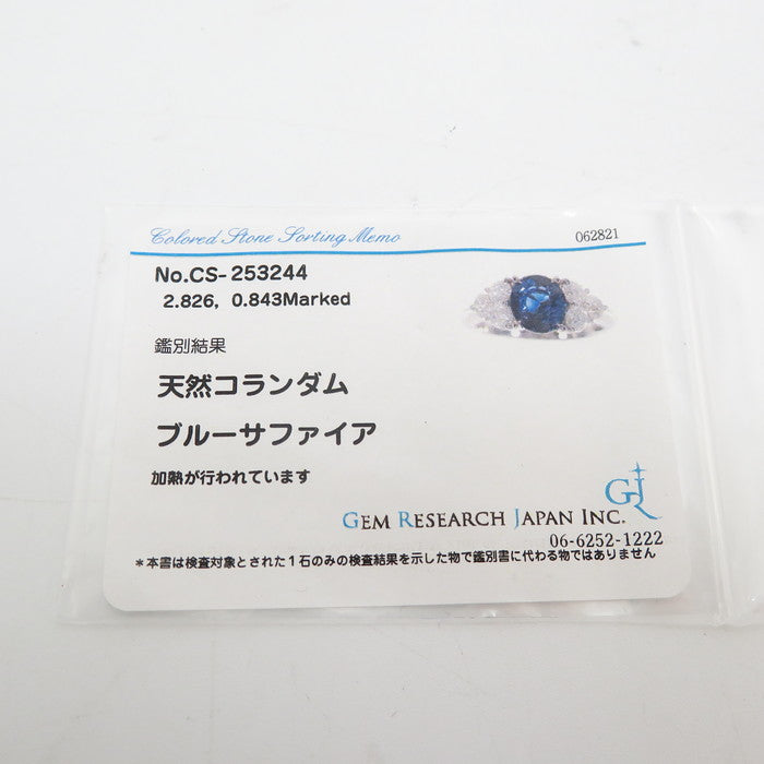 11.5号 サファイア 2.826ct ダイヤモンド 計0.843ct リング・指輪 Pt900プラチナ 5.9g レディース
【中古】【真子質店】【NN】




【ISSI】