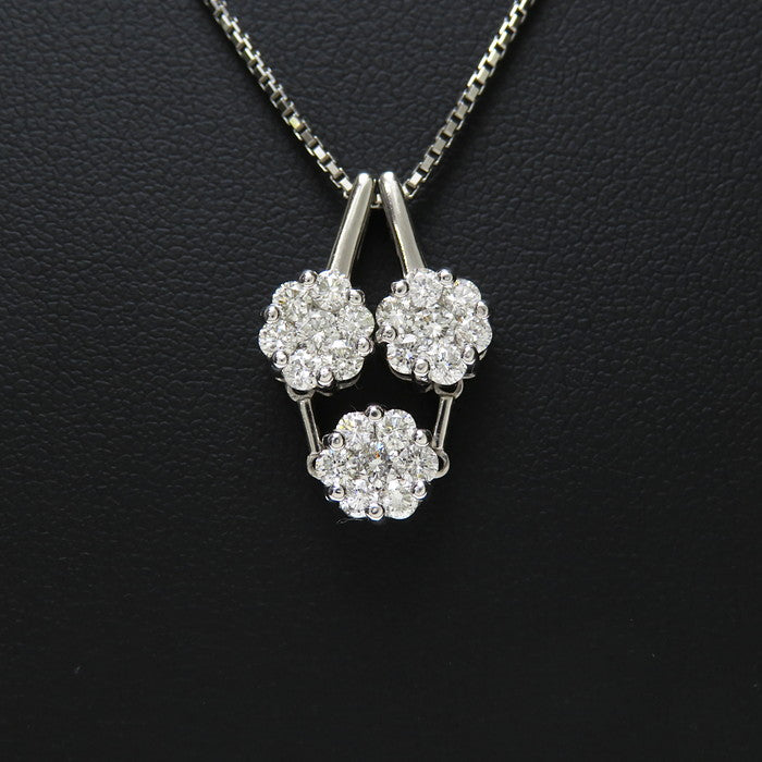 ダイヤモンドネックレス Pt900/Pt850 プラチナ 1.00ct 新品-