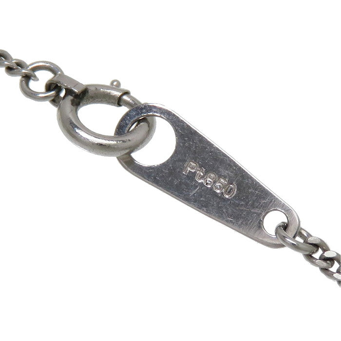 pt900 pt850 サファイア4ct ダイヤモンドネックレス0.42ct Pt900 Pt850 マルチカラーサファイア ダイヤモンド ネックレス