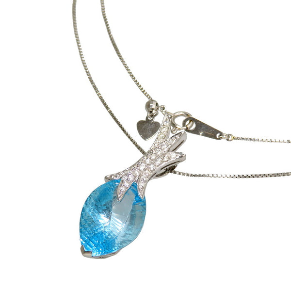 ブルートパーズ 10.81ct ダイヤモンド 計0.28ct ネックレス K18WGホワイトゴールド 18金 8.3g 46cm レディース
【中古】【真子質店】【NN】




【DSMo】