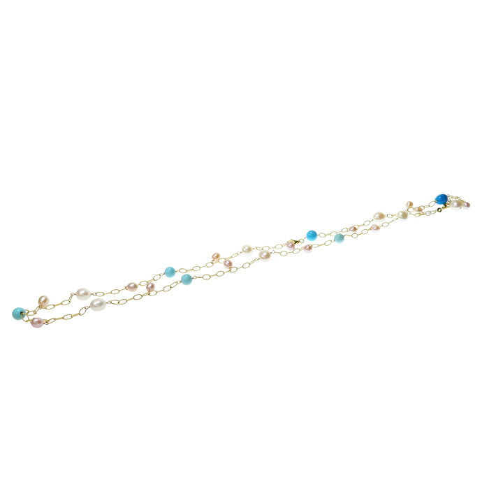 ステーション コンバーチブル ロング 淡水真珠 トルコ石 ネックレス K18ゴールド 18金 27.6g 全長76cm レディース
【中古】【真子質店】【NN】




【DYx】