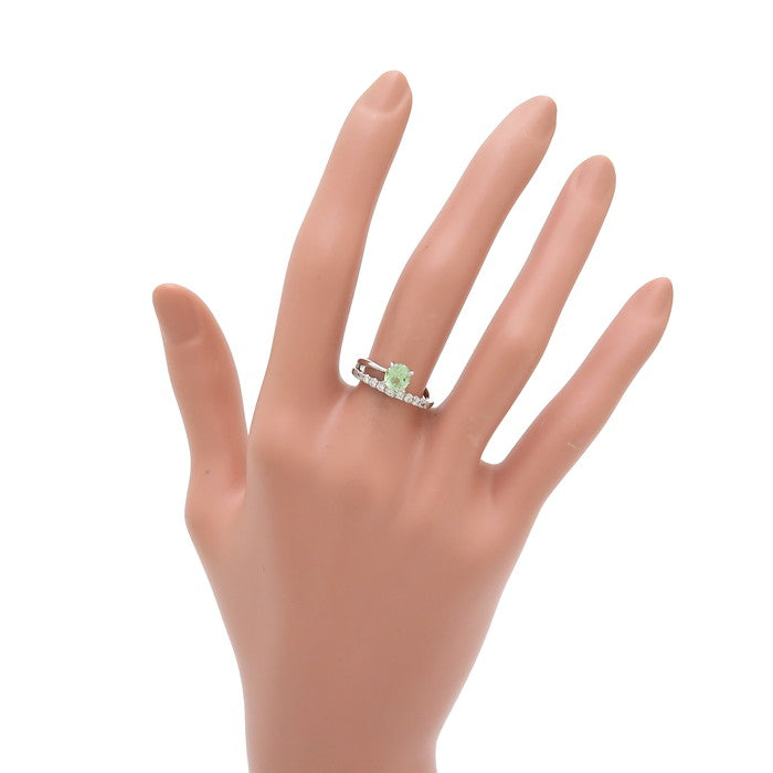 美しい　K18WG ガーネット ダイヤ リング 独創的 K18WGガーネット/ダイヤ リング 10P18Jun16 アクセサリー