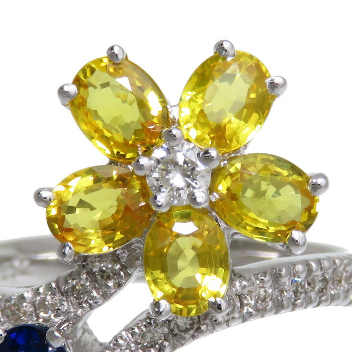 ダイヤモンド フラワーリング 11.5号 K18WG