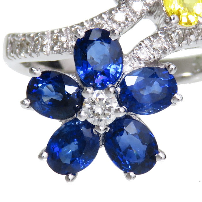 ダイヤモンド フラワーリング 11.5号 K18WG