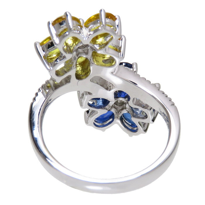 ダイヤモンド フラワーリング 11.5号 K18WG