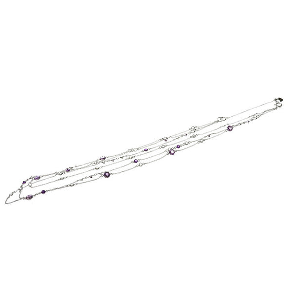 3連デザインチェーン アメジスト トパーズ ネックレス K18WGホワイトゴールド 18金 8.9g 最短48cm レディース
【中古】【真子質店】【NN】




【YxMo】