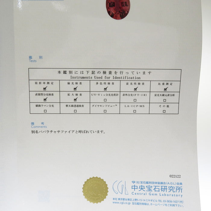 パパラチアサファイア 0.995ct ダイヤモンド 計0.33ct ネックレス Pt900プラチナ/Pt850プラチナ 5.6g 44cm レディース
【中古】【真子質店】【NN】




【IYYI】