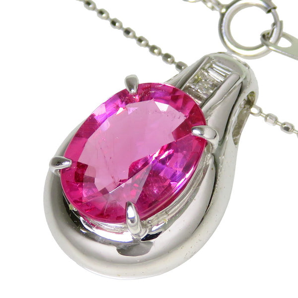ピンクトルマリン 3.28ct ダイヤモンド 計0.09ct ネックレス K18WGホワイトゴールド 18金 5.8g 39.5cm レディース
【中古】【真子質店】【NN】




【YKI】