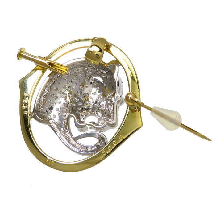 パンサー サファイア 0.06ct ダイヤモンド 計0.91ct ブローチ K18WGホワイトゴールド 18金/K18YGイエローゴールド 18金 11.2g レディース
【中古】【真子質店】【NN】




【IxMoY】