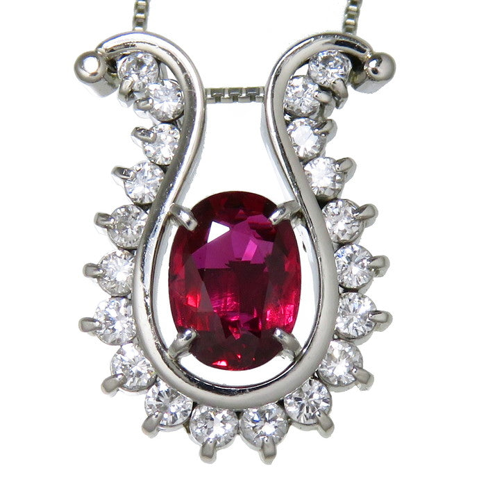 ルビー 0.83ct ダイヤモンド 計0.33ct ネックレス Pt900プラチナ/Pt850プラチナ 4.8g 40cm レディース
【中古】【真子質店】【NN】




【YxMo】