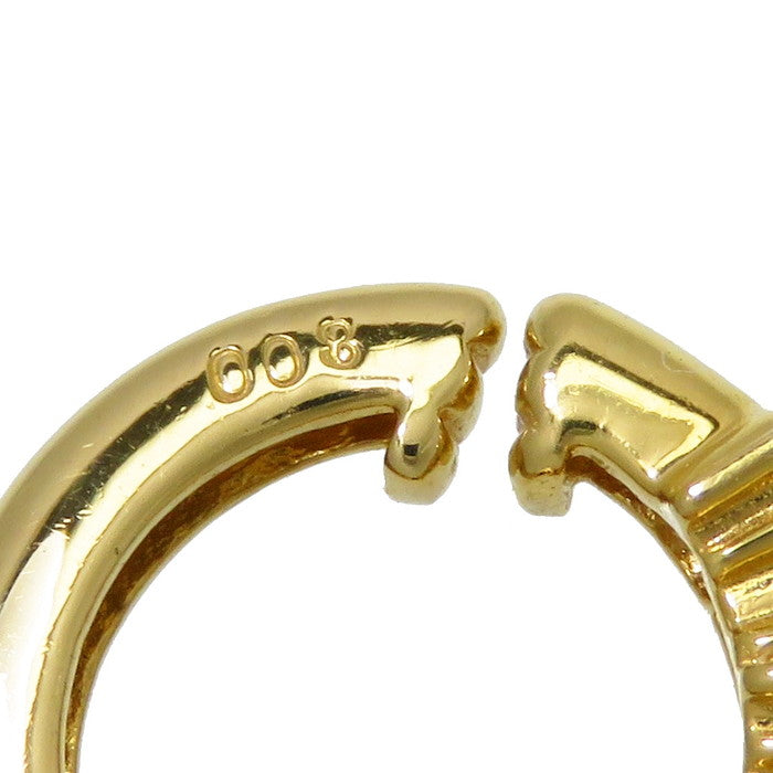 イヤクリップ エメラルド ダイヤモンド 計0.08×2ct イヤリング K18 