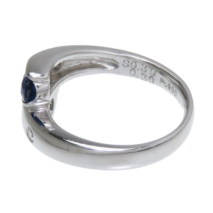 11.5号 サファイア 0.39ct ダイヤモンド 0.30/計0.05ct リング・指輪