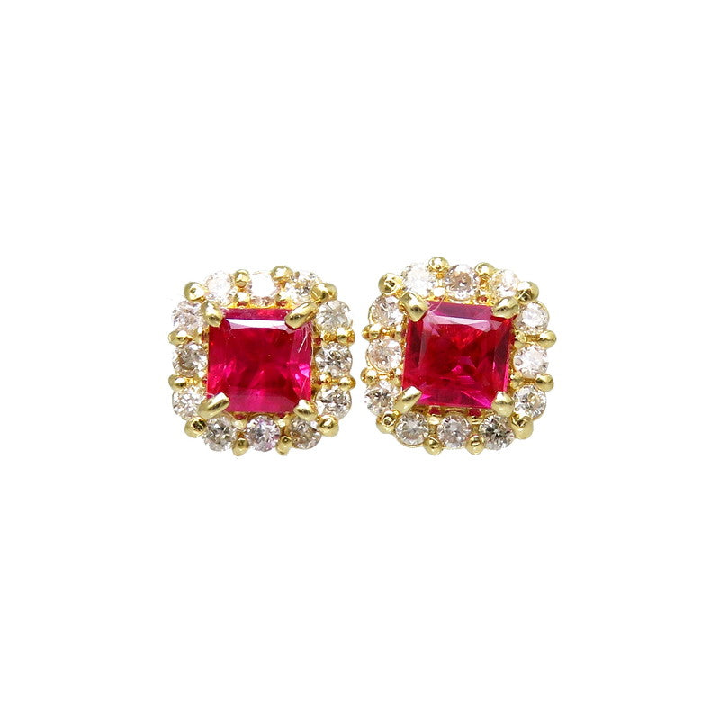 スタッド ルビー 0.14×2ct ダイヤモンド 計0.04×2ct ピアス K18ゴールド 18金 0.9g レディース
【中古】【真子質店】【NN】




【IKY】