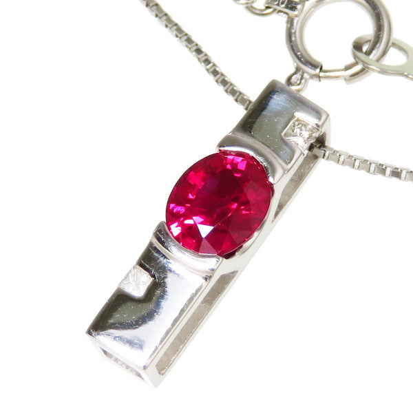 ビルマ産 ビルマ産 ルビー 0.85ct ダイヤモンド 計0.04ct ネックレス Pt900プラチナ/Pt850プラチナ 4.6g 45cm レディース
【中古】【真子質店】【NN】




【KMiI】
