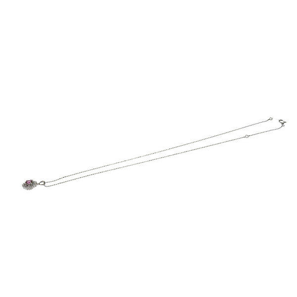 ピンクサファイア 0.3ct ダイヤモンド 計0.1ct ネックレス Pt900プラチナ/Pt850プラチナ 3.4g 40cm レディース
【中古】【真子質店】【NN】




【IMaK】