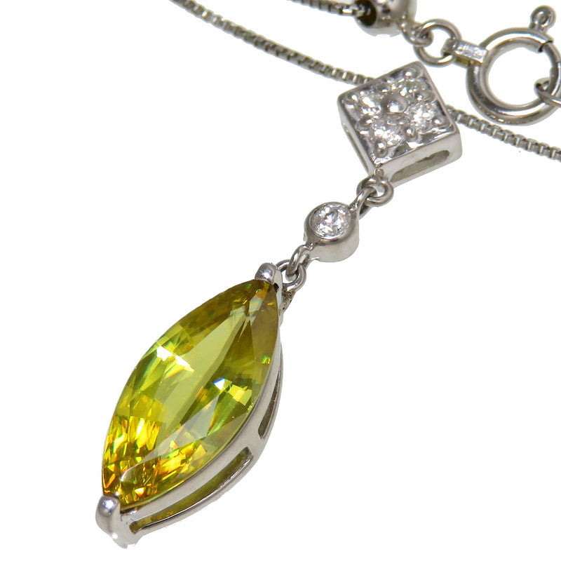 スフェーン 1.62ct ダイヤモンド 計0.08ct ネックレス Pt900プラチナ/Pt850プラチナ 3.7g 44.5cm レディース
【中古】【真子質店】【NN】




【DxK】