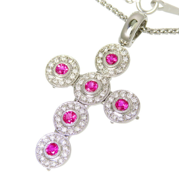 2WAY(クロス/キューブ) 可動式 ルビー ダイヤモンド ネックレス K18WGホワイトゴールド 18金 10.8g 50cm レディース
【中古】【真子質店】【NN】




【SSx】