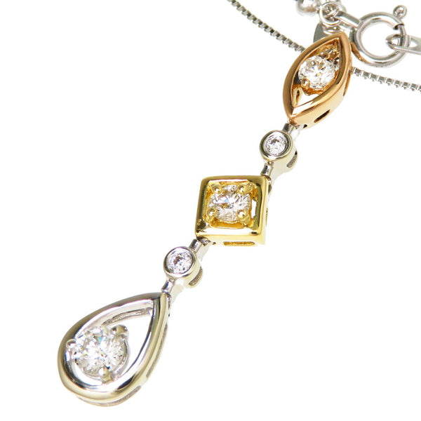 スリーカラー ダイヤモンド 計0.46/計0.04ct ネックレス K18YGイエローゴールド 18金/K18PGピンクゴールド 18金/K18WGホワイトゴールド 4.0g 45cm レディース
【中古】【真子質店】【NN】




【DMoI】