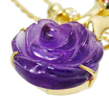花/フラワーモチーフ アメジスト 13.50ct ダイヤモンド 計0.03ct ネックレス K18ゴールド 18金 10.8g 46cm レディース
【中古】【真子質店】【NN】




【YIY】