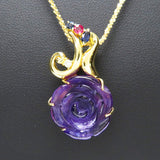 花/フラワーモチーフ アメジスト 13.50ct ダイヤモンド 計0.03ct ネックレス K18ゴールド 18金 10.8g 46cm レディース
【中古】【真子質店】【NN】




【YIY】