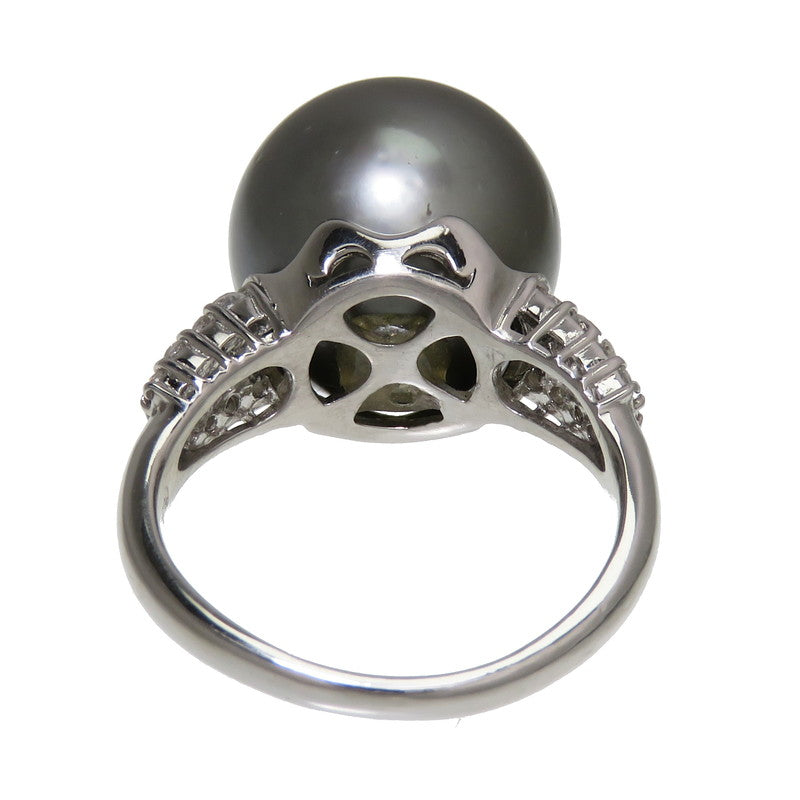 Pt900 黒真珠(13.2mm) 指輪 - アクセサリー