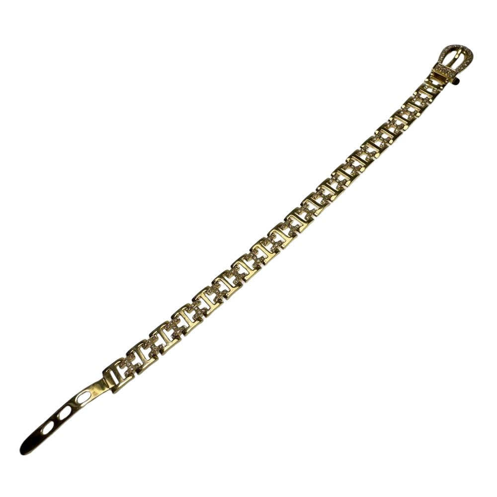 Hモチーフ/ベルトモチーフ ダイヤモンド 計1.30ct ブレスレット