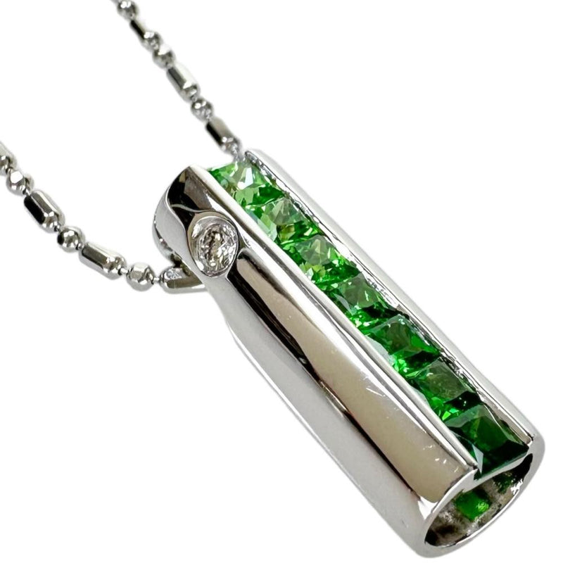 スティック/筒状デザイン グラデーションカラーグリーンガーネット 0.68ct ダイヤモンド計 0.06ct ネックレス K18WGホワイトゴールド 18金 5.6g 40cm レディース
【中古】【真子質店】【NN】




【DMiD】