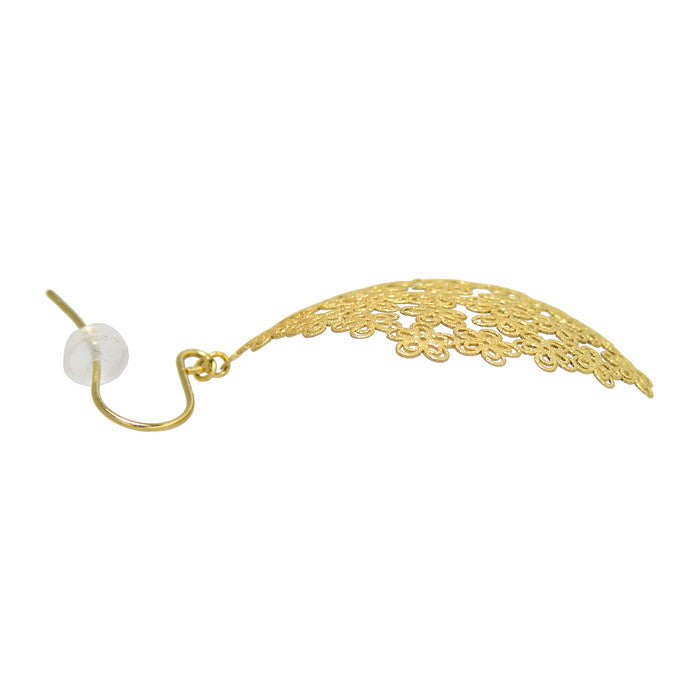 未使用・展示品 花/フラワー フック ピアス K18ゴールド 18金 2.3g 