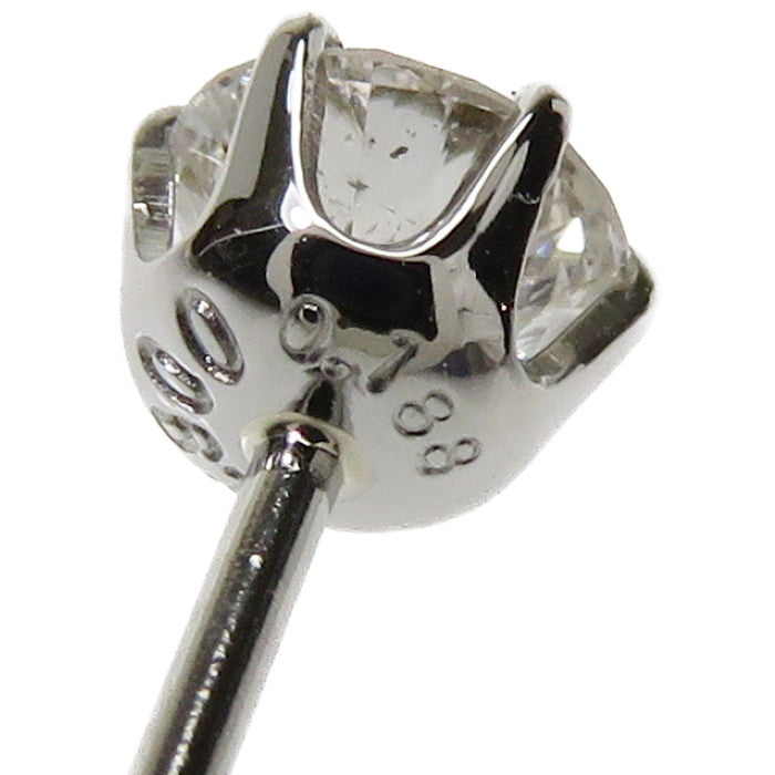 未使用品 スタッズ ダイヤモンド 0.205/0.188ct ピアス Pt900プラチナ