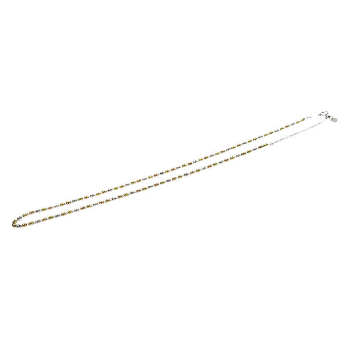 ☆未使用・展示品☆ スリーカラー チェーンのみ ネックレス K18YG 