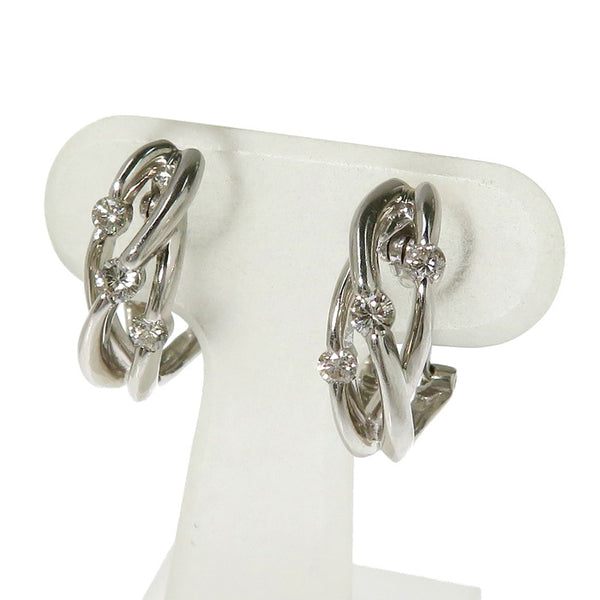 イヤピアス ダイヤモンド 計0.15×2ct ピアス K18WGホワイト