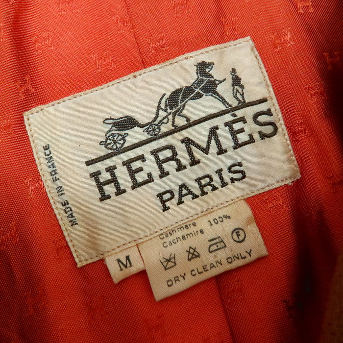 エルメス　ハーフコート HERMES/エルメス】 ピュアカシミヤ 100% ハーフコート カシミヤ