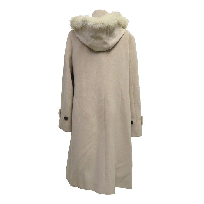 AB543-99059JJ 【モディファイ】 ダッフルコート ウール/牛革/アンゴラ