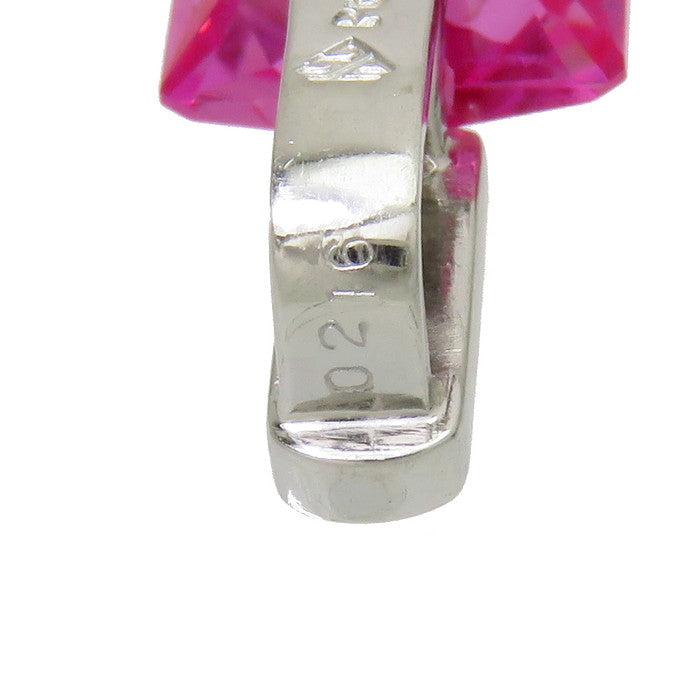 合成ピンクサファイア ダイヤモンド 計0.216ct ペンダントトップ