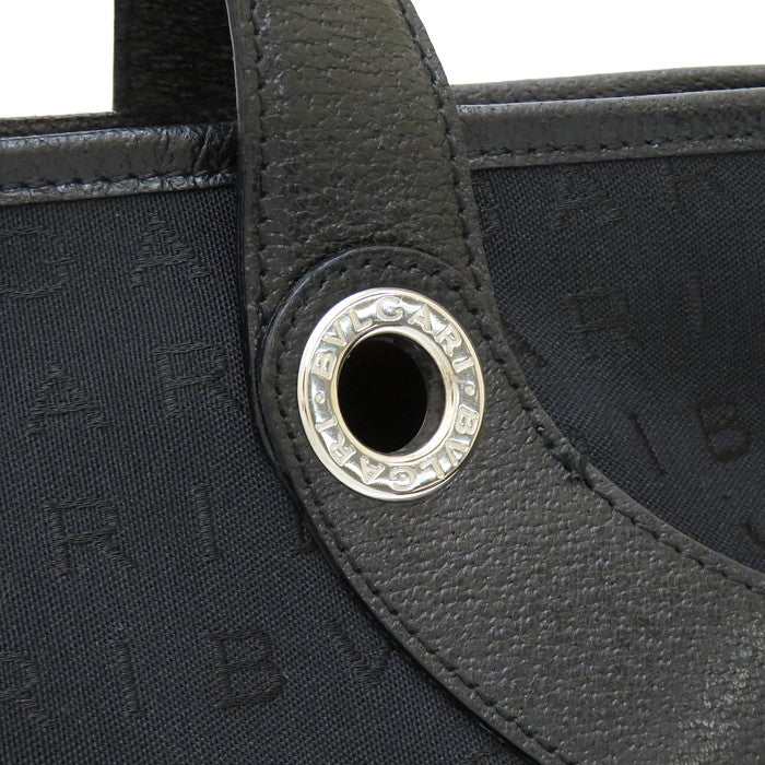 BVLGARI/ブルガリ】 ロゴマニア トートバッグ キャンバス/レザー