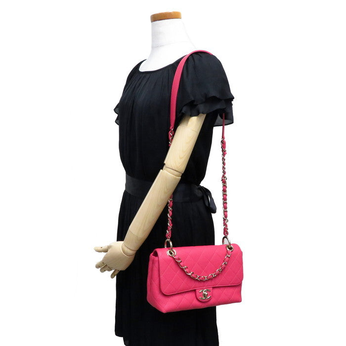CHANEL キャビアスキン バニティ ハンド バッグ シール、カード付