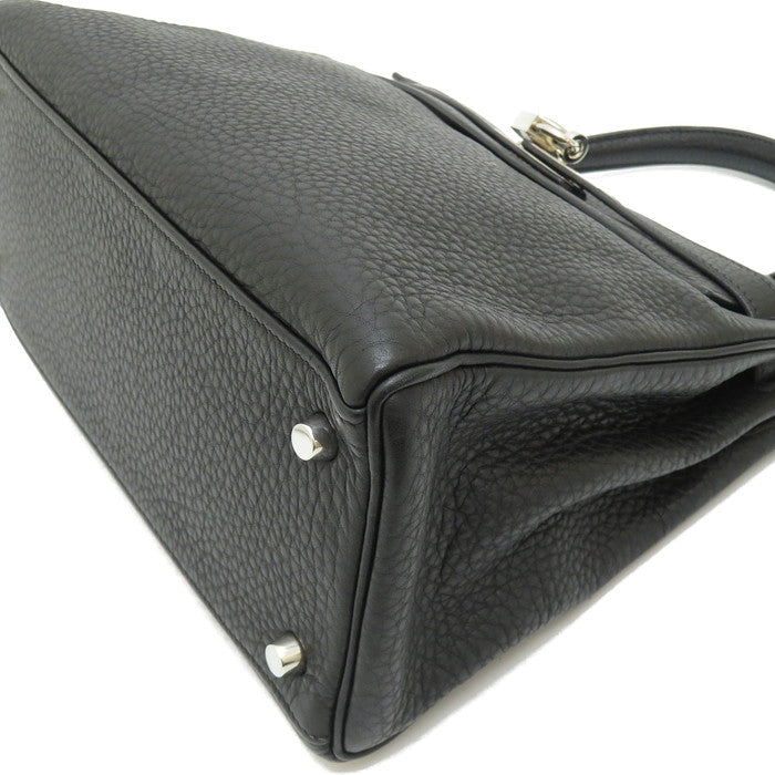 HERME** ケリー内縫28 ブラック 極美品 ケリー28 内縫い ブラック/ゴールド金具 ボックスカーフ HERMES