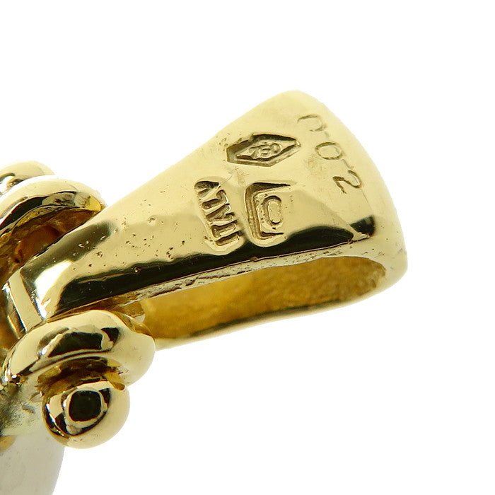 イルカ/ドルフィンモチーフ ダイヤモンド 計0.02ct ペンダントトップ 