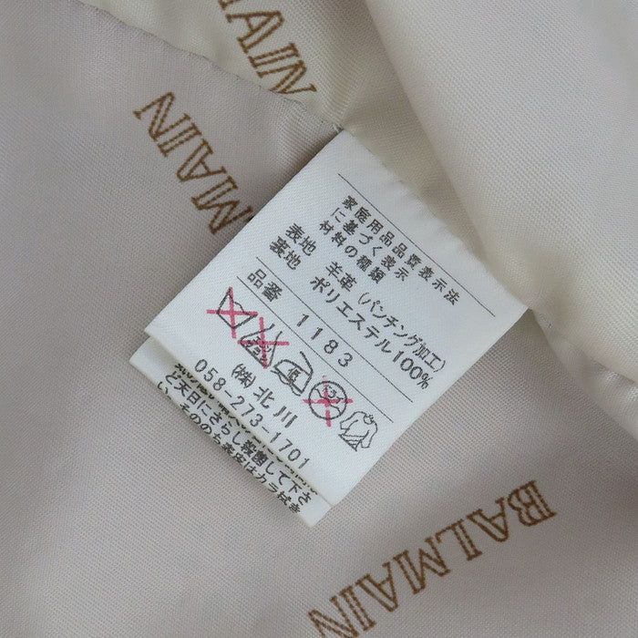 1183 【バルマン】 パンチング ノーカラージャケット/ラムレザー/ポリエステル ピンク レディース【中古】【真子質店】




【IY】