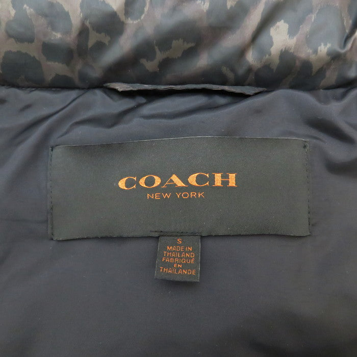 【COACH/コーチ】 レオパード柄 フェイクファー ダウンベスト ポリエステル/アクリル/ダウン/フェザー ブラック/ブラウン メンズ【中古】【真子質店】




【Yx】